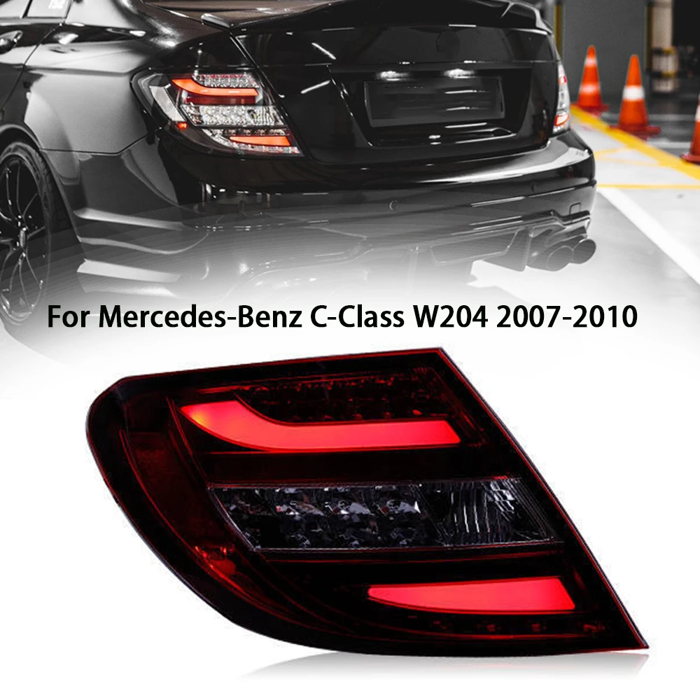 

Задние фонари для автостайлинга Benz C Class W204 2007-2010 C180 C200 C260 светодиодный DRL сигнал поворота тормоз задние фонари аксессуары