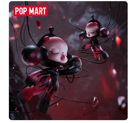 

Authentic POP MART MEGA SKULLPANDA 400% Red Crystal Sunflower Wu Jian'an's Nine Heavens Collection Exclusive Figurine