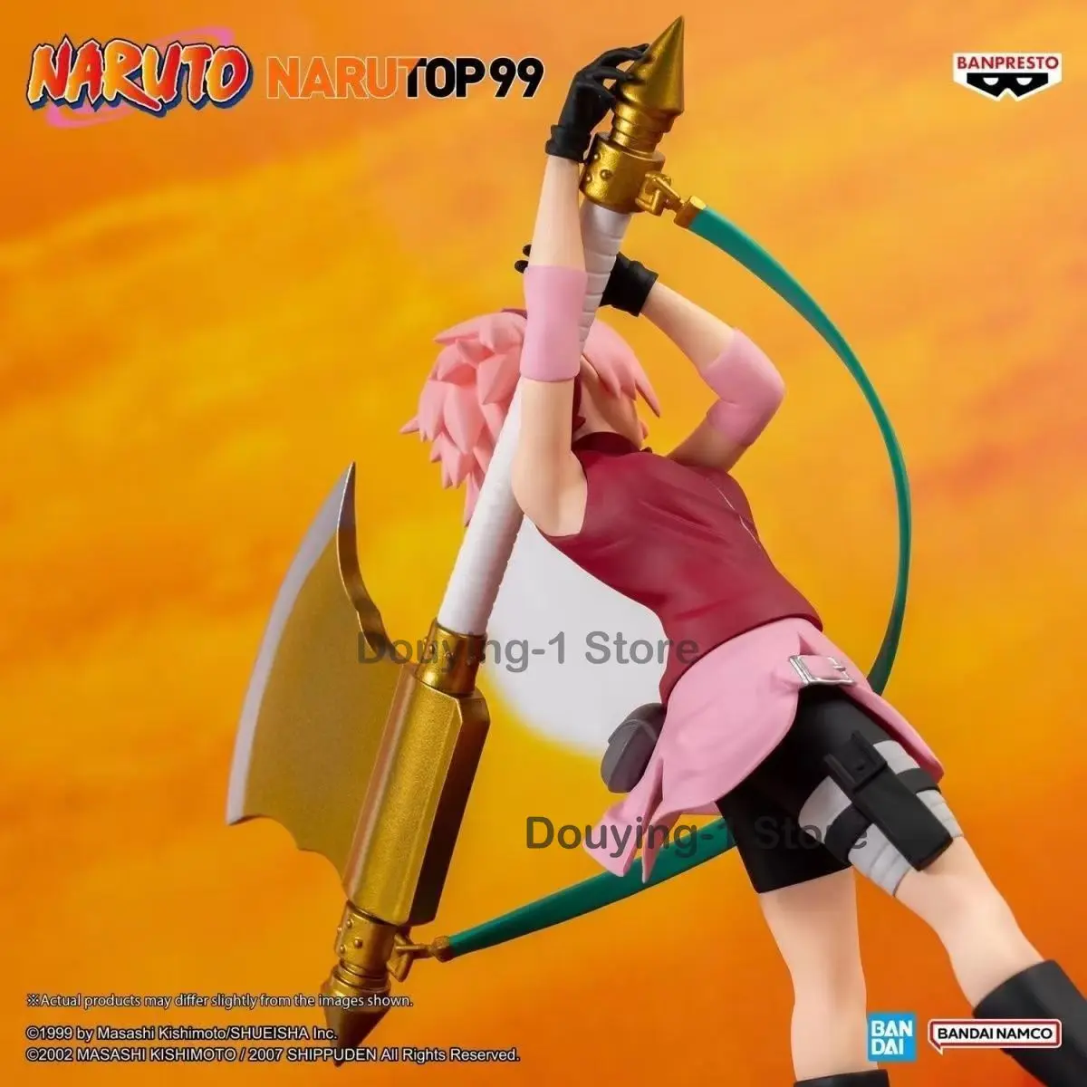 In Stock Bandai NARUTOP99 Haruno Sakura  Anime Action Figures Toys Gift Collectible Model Ornaments