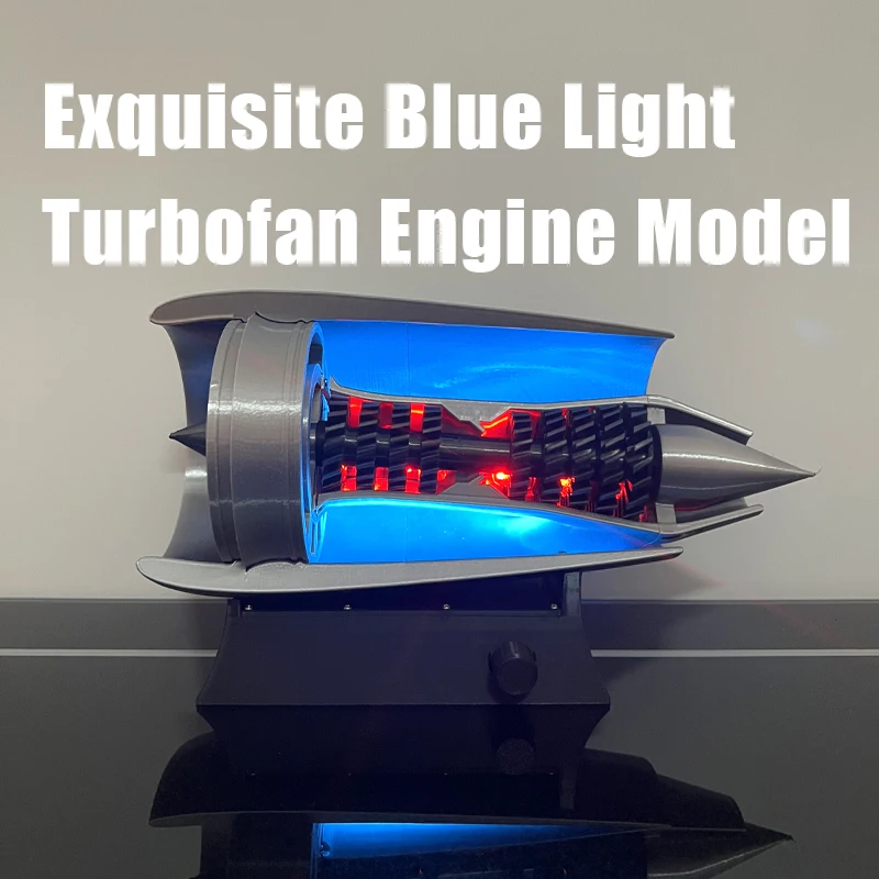 

Blue Light Turbofan Engine Model 3D Printing Exquisite Turbofan Engine Model Finished Toy