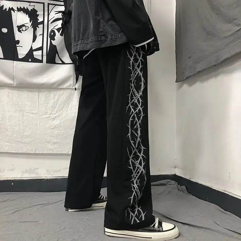 Men Women Hip Hop Straight Long Pants,3D Ink Art Print Quick Dry Trousers Streetwear Loose Casual Wide Leg Sweatpants Y2k view 2