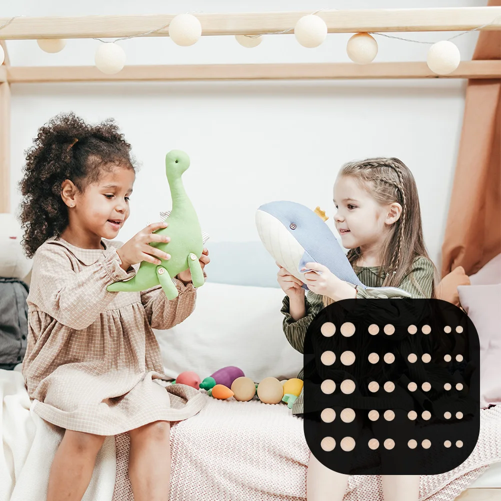 40 pçs hemisférios de madeira natural metade redonda bolas suaves diy artesanato suprimentos para crianças projetos criativos inacabado meio redondo