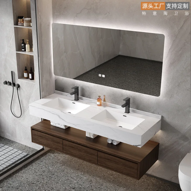 

Шкаф для ванной комнаты с зеркалом, раковина для хранения, закрытая полка для унитаза, напольный двойной умывальник, деревянный ящик, мебель для ванной комнаты