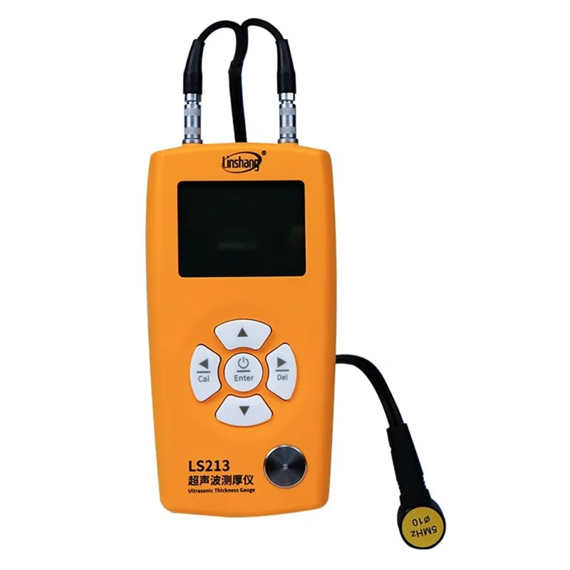 Linshang LS213 Ultrasonic Thickness Gauge Meter Tester Range 0.8-350mm Measurement Tool for Pipe Wall Metal Steel