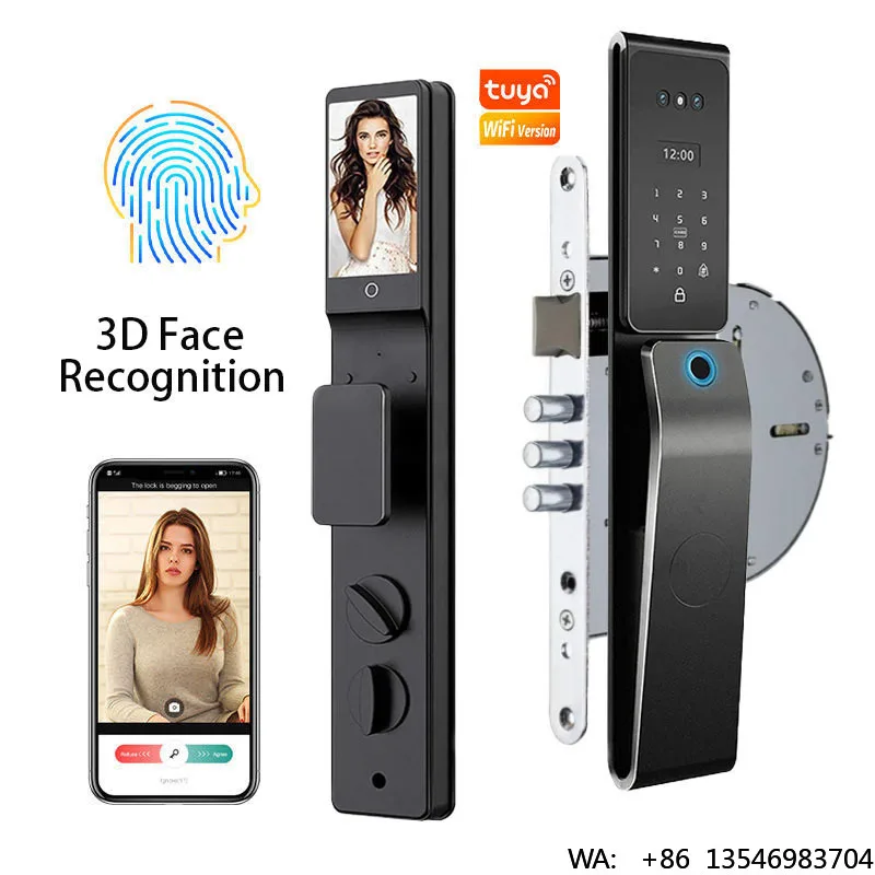 

Custom Smart Durable Cylinder Zinc Alloy Biometric RFID Fingerprint Unlock Metal Intelligent Digital Door Lock With