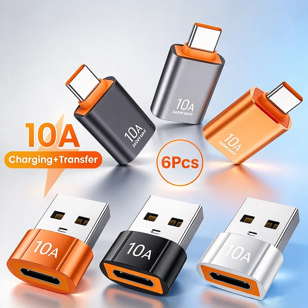 10A USB Type-C Data Adapter Type C OTG USB C Male To USB Female Converter For Macbook Xiaomi Samsung S20 Fast OTG Connector