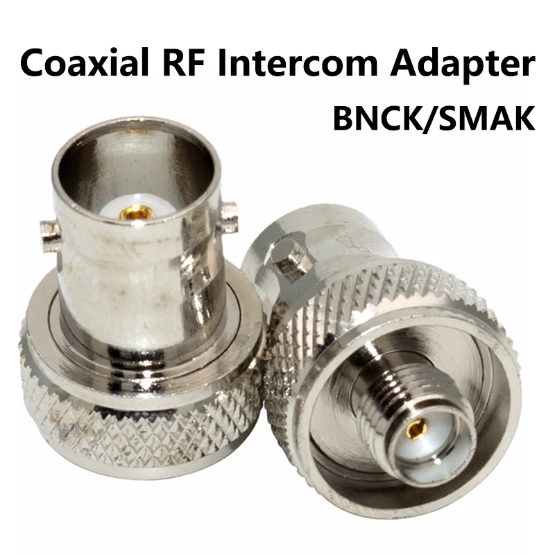 5/20/100PCS Coaxial RF BNC Female to Sma Female Connector Nickel Plated Adapter Antenna Adapters for Radio Walkie-talkie