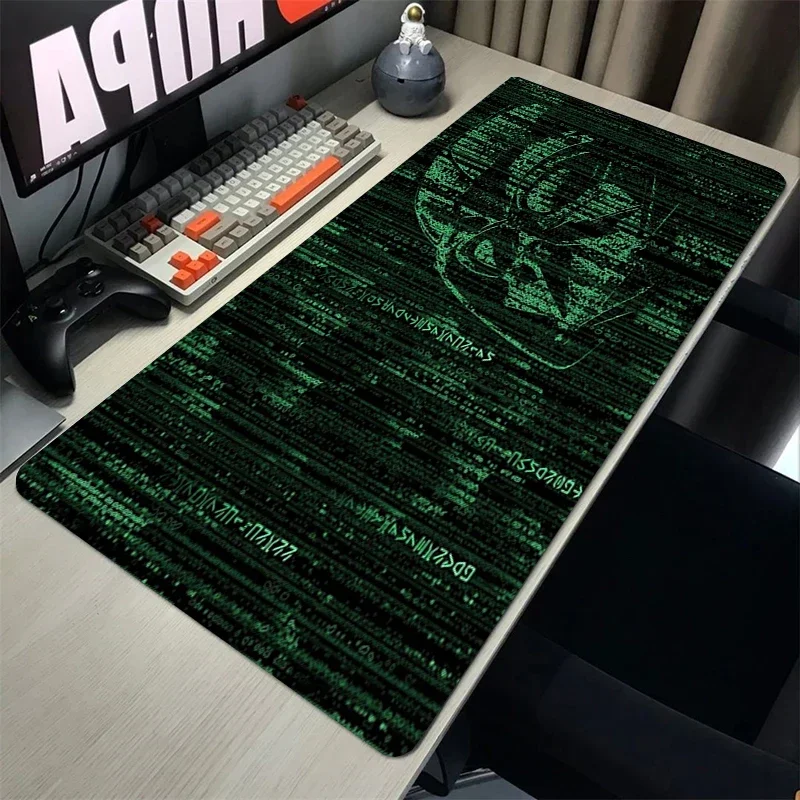 

Desk Setup Accessories Matrix Code Mousepad Gamer 900x400 Xxl Mouse Pad Gaming Room Decoration Support Laptop Pc Cabinet Games