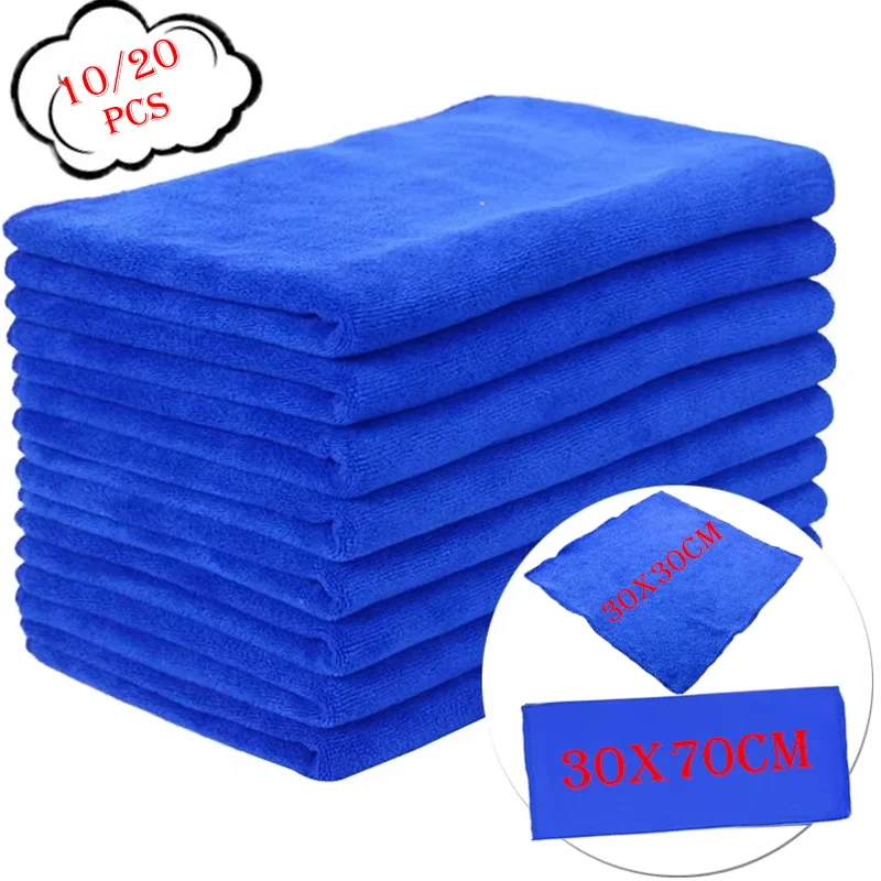 

20Pcs Car Wash Microfiber Towels 2024 Best Selling Car Wash Detailing Polishing Care Drying Cloth Auto Cleaning Tool Accessories