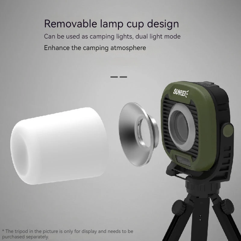 New Outdoor C1500pro Rechargeable Camping Lamp Tent Camping Lamp Self-driving Camping Lamp Led Outdoor Lighting Hand-pressed Cam