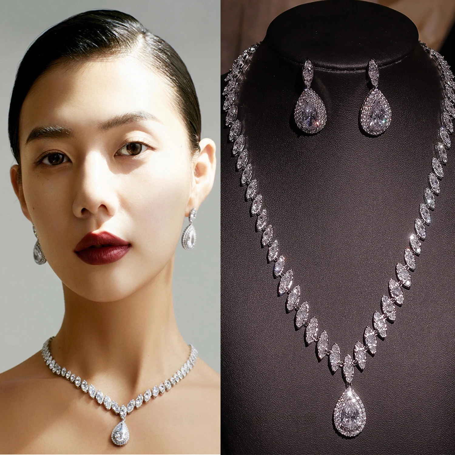 elegante-set-di-collana-placcata-oro-con-zirconi-e-pendente-a-goccia-per-donna-accessori-per-abiti-da-sposa-gioielli-alla-moda