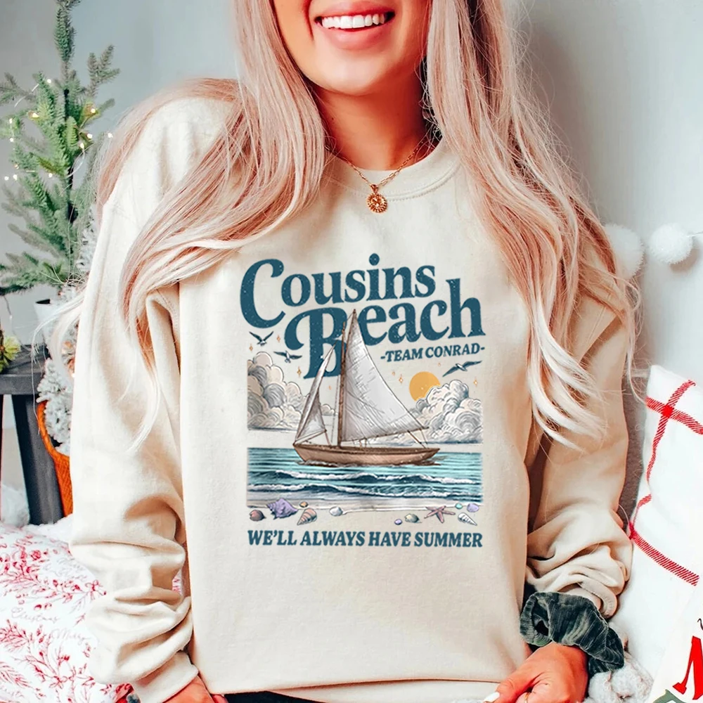 فريق كونراد أبناء الشاطئ البلوز العصرية ابن عموم الشاطئ البلوز الصيف تحولت قميص جميل سترة طويلة الأكمام بلوزات