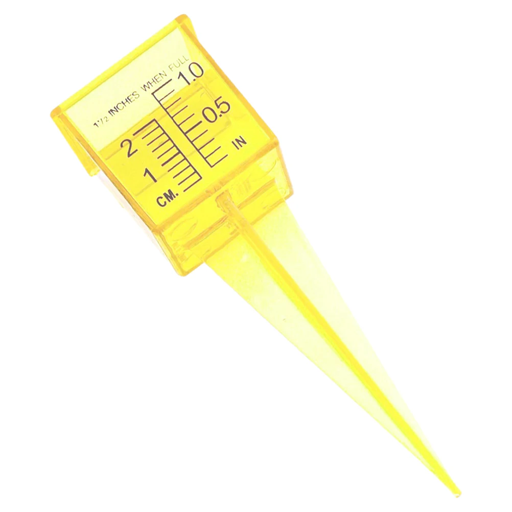 

Lawn Rain Gauge Yellow Outdoor Water Measuring Tool Easy Installation Reliable Performance Multifunctional Design