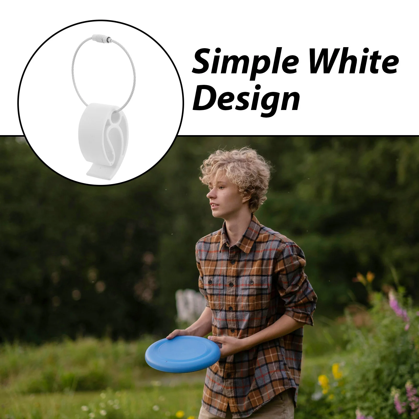 

3pcs Flying Disc With Portable Clamp For Outdoor Sports Team Competitions Family Gatherings Compact Lightweight Pe