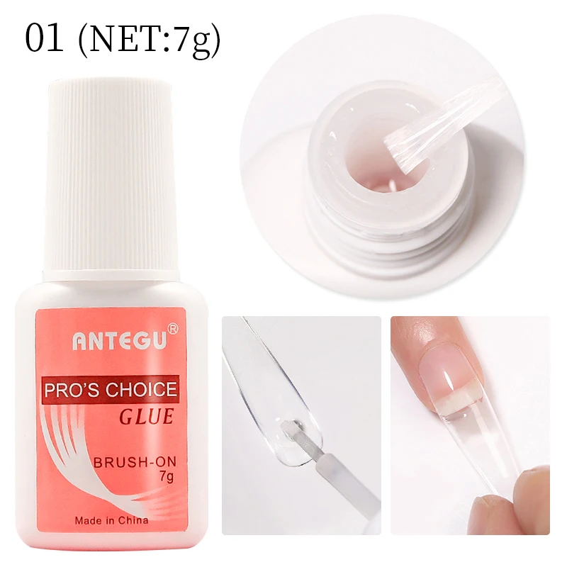 Acrylic Nail Tips Glue Fast-Dry Professional Nail Decoration Super Adhesive False Nail Tips Gel for Extension Manicure