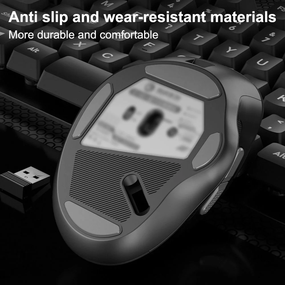 Ratón inalámbrico de 2,4 Ghz, ratón portátil para Gamer de 1600 DPI, silencioso, 6 botones para PC, ordenador, portátil, MacBook, juegos de oficina, ratones silenciosos USB