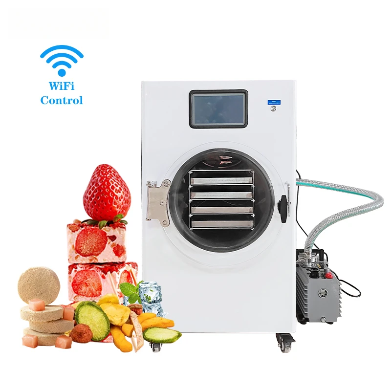 

Сублимационная сушилка 6 кг, 8 кг, 12 кг, изготовленные на заказ 4/8 лотков для молока, конфет, фруктов, закусок для домашних животных, жидкая вакуумная сушильная машина для замораживания