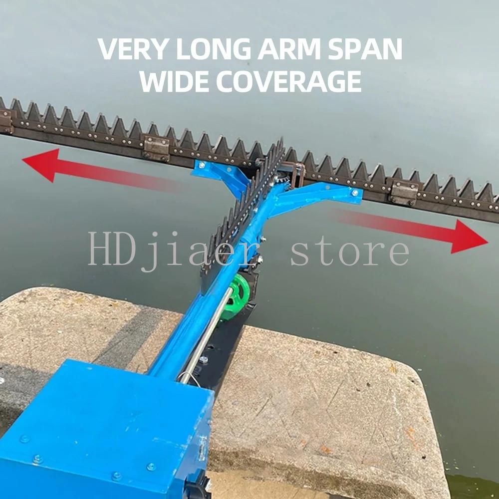 

48V Underwater Electric Lawn Mower no battery for Pond Breeding/River/Aquatic Grass Harvesting Work Grass Cutter width 1.5m