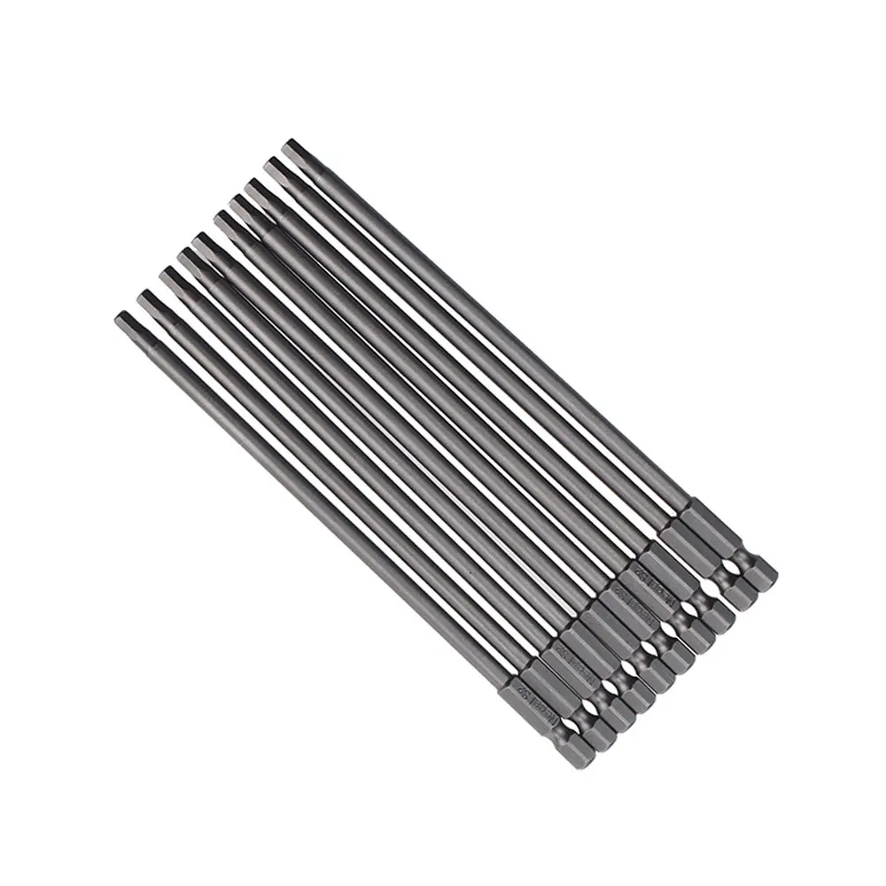 Imagem -06 - Binoax 10 Peças Hex Cabeça Allen Chave Broca Bits Conjunto 50 100 150 mm Métrica Chave de Fenda Bits Ponta Magnética Hex Chave Soquete Bit