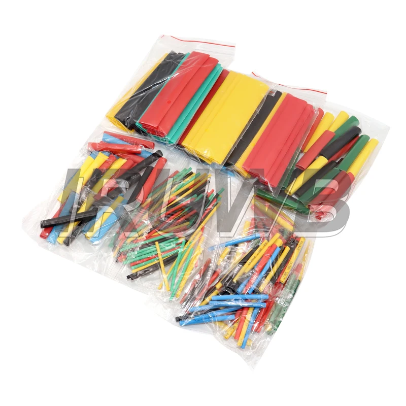 Per cavi termoretraibili Tubo termoresistente kit tubi termorestringenti Termoretractil Tubo termoretraibile Confezione assortita Isolamento fai da te