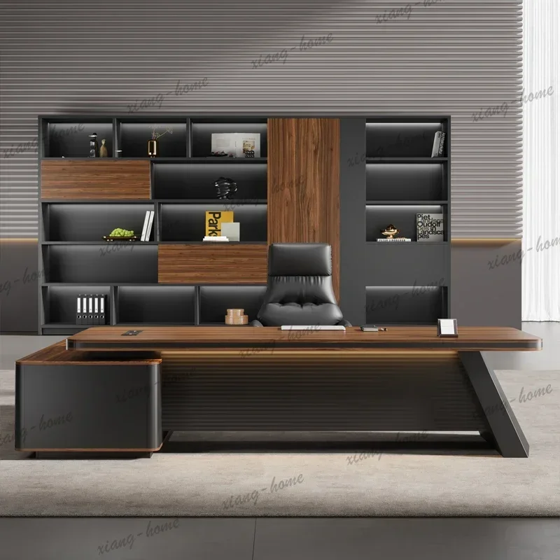 Shelves Modern Office Desk Executive Corner Luxury Vanity Work Office Desk Minimalist Conference Storage