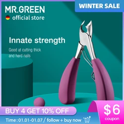 MR.GREEN coupe-ongles en acier inoxydable, coupe-ongles incarnés, bon pour couper les ongles épais et durs, outil de manucure et pédicure