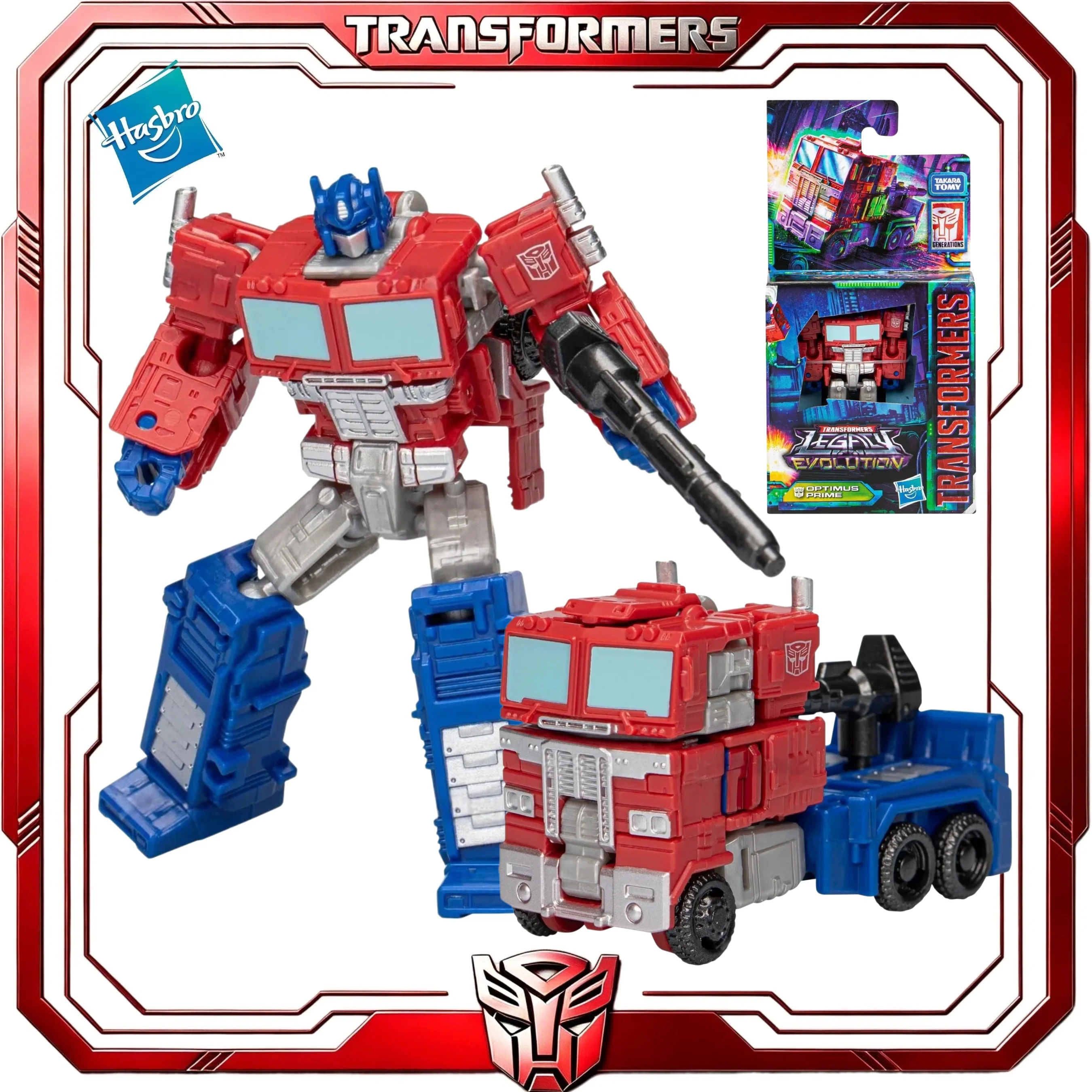 En stock, figurine de collection Hasbro Transformers Legacy Evolution Optimus Prime G1 Autobot, jouet, cadeau