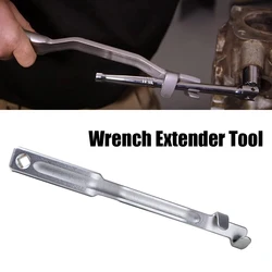 Wrench Extender Tool Bar Heavy Duty Extra Long Wrench Extension Tool With Square Hole Ultra Thin Portable Torque Amplifier Tool