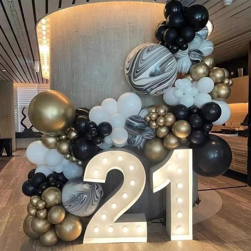 70-120cm Giant Led Light Birthday Number Birthday Party Decorations Kids Wedding Anniversary Baby Shower Decor