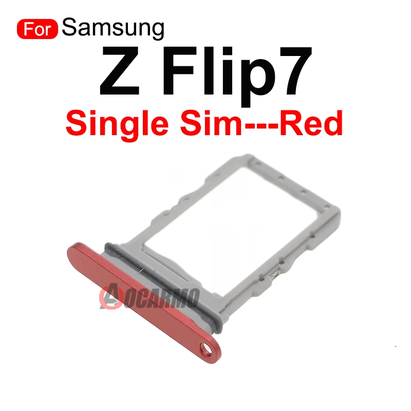 قطع غيار فتحة حامل بطاقة SIM المزدوجة لهاتف سامسونج جالاكسي Z Flip7 Flip 7 F766