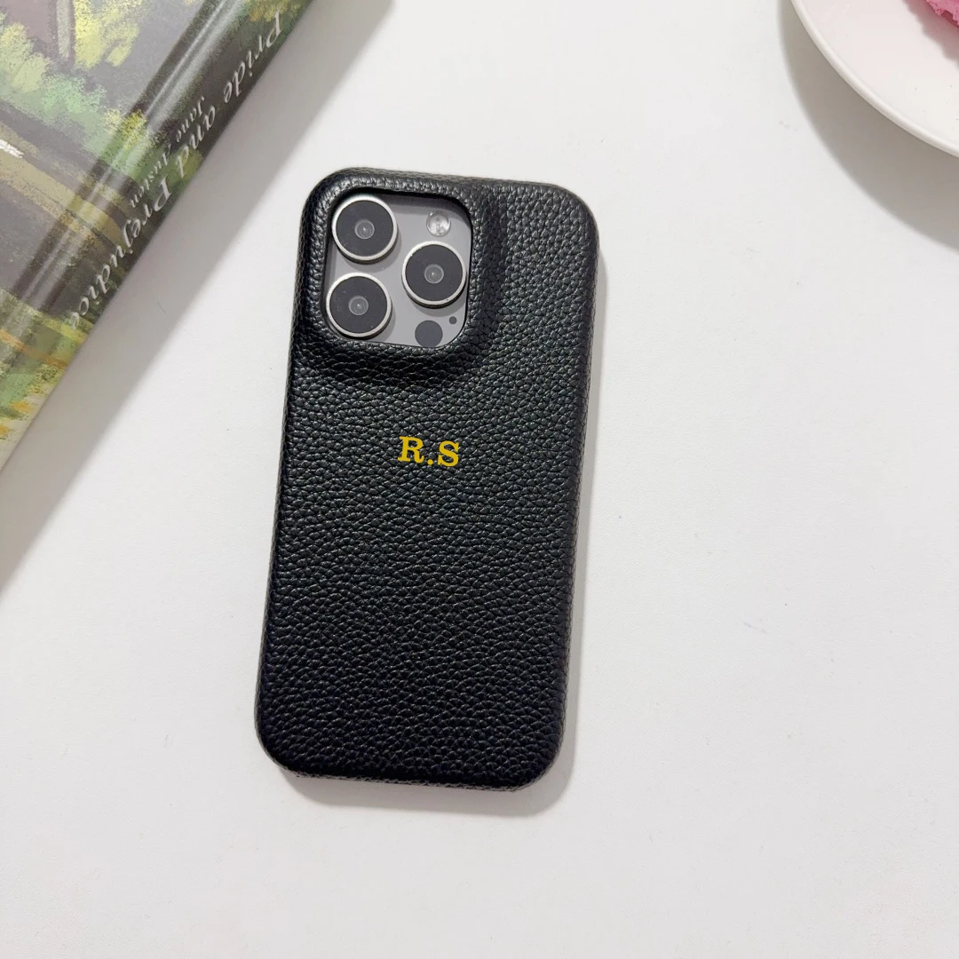 

Customized name business PU leather Couple hard Case for iPhone16 16e 15 14 Phone Cover 13 12 11 Pro Cover Shockproof Back Funda