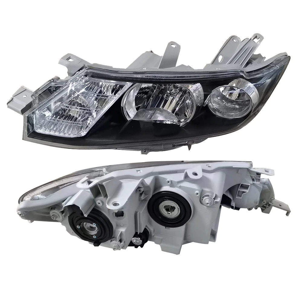 Car Headlights Allion Nzt260 2007 to 2010 A Pair Black Headlamp For Toyota