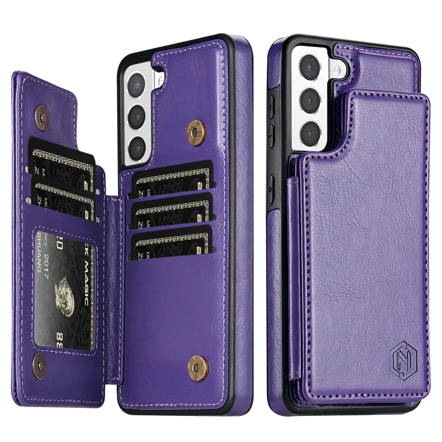 Portemonnee RFID Blokkerende Laag Bescherm Anti-Diefstal Magnetische Lederen Case Voor Samsung Galaxy A15 A16 A17 A26 A35 A36 a53 A54 A55 A56