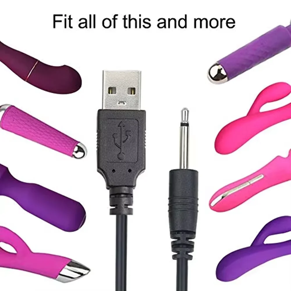 pink vibrator charger Magnetic USB DC Charger Cable 2.7ft Replacement Charging Cord,Vibrator  charger for Rechargeable Toys Massagers Electric Toothbrush (6MM)