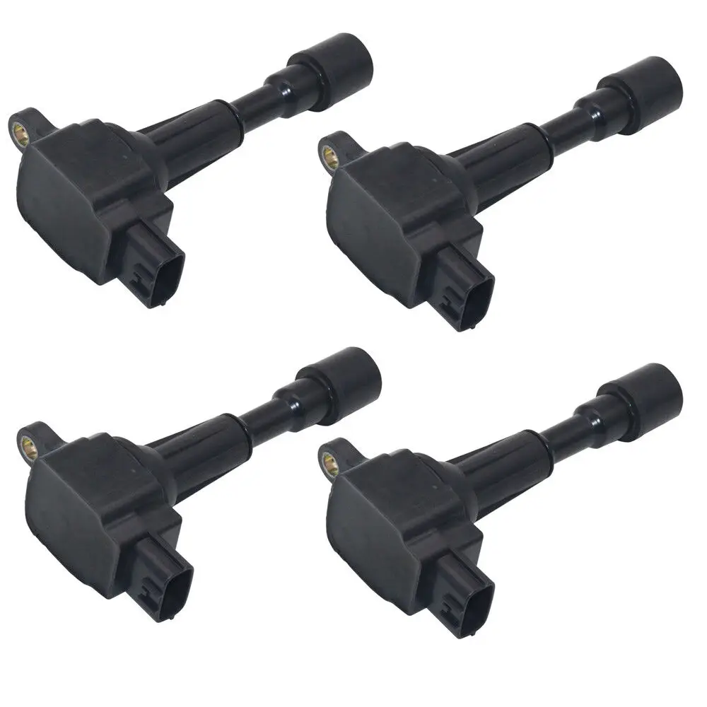 4Pcs Ignition Coils ZJ01-18-100 AIC-4051 For Nissan Frontier 2.5L Suzuki Equator 2.5L Mazda 3