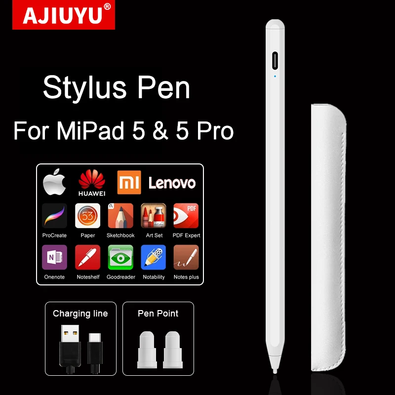 

Stylus Pen For XiaoMi MiPad 5 Pro 11" 2021 MiPad5 Mi Pad 5 Pro Tablet Pen Rechargeable For MiPad Screen Touch Drawing Pen Pencil