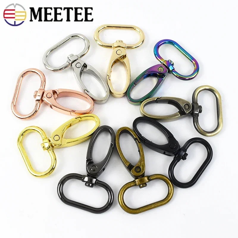 10/50pcs Metal Buckle for Bag Strap Swivel Lobster Clasp Backpack Webbing Trigger Clip Snap Hooks Handbag Hanger DIY Accessories