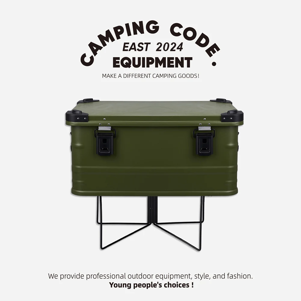 

Aluminum Alloy Box Stand Carbon Steel Organizer Box Folding Stand Outdoor Storage Boxes Shelves for Travel Cooking