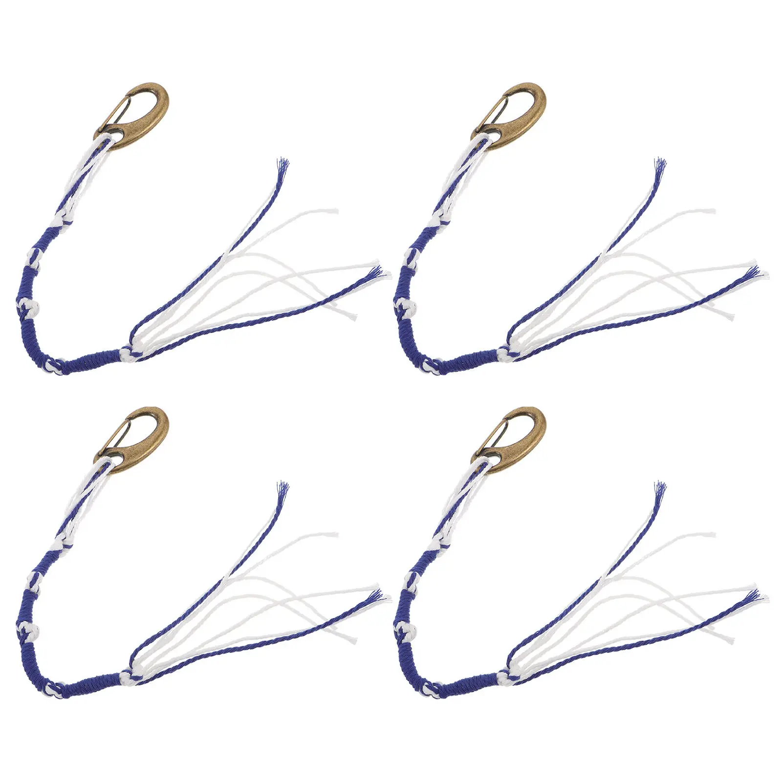 

4Pcs Handcrafted Tzitzit Tassels for Prayer Shawl Tallit Cloth Accessories Blue and White Fringes Traditional Wrap Tassel Jewish