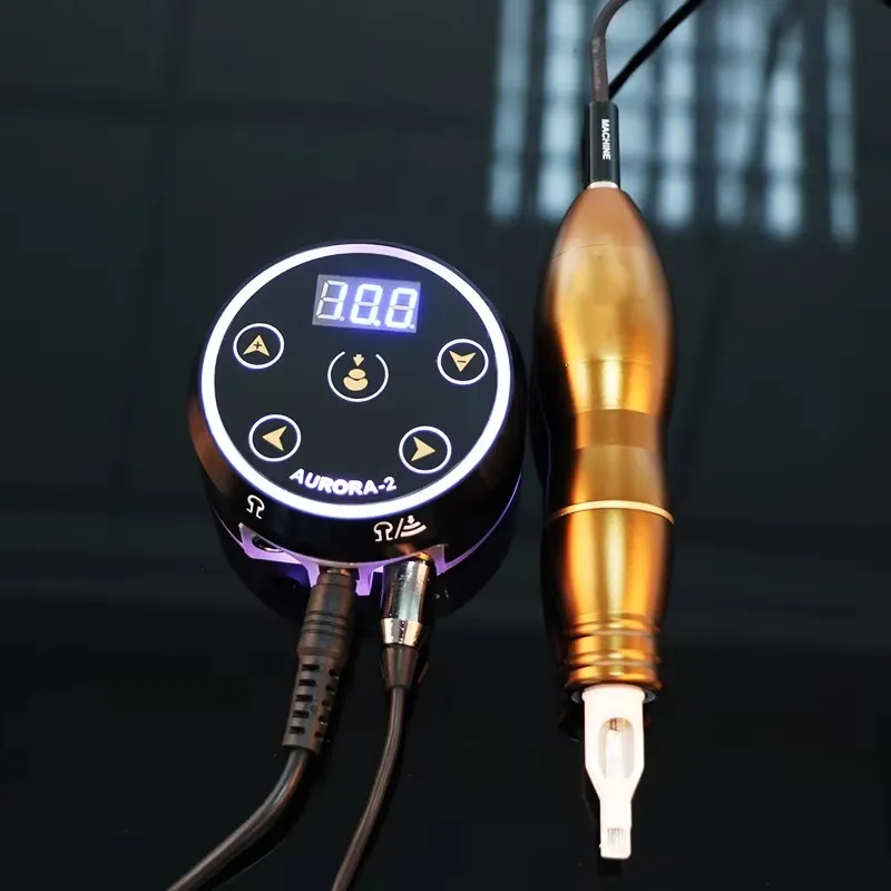 

T-Rex Aurora 2 Tattoo-Netzteil, verbessertes digitales LCD-Netzteil mit Netzteil, Mini-LED-Touchpad-Tattoo-Zubehör