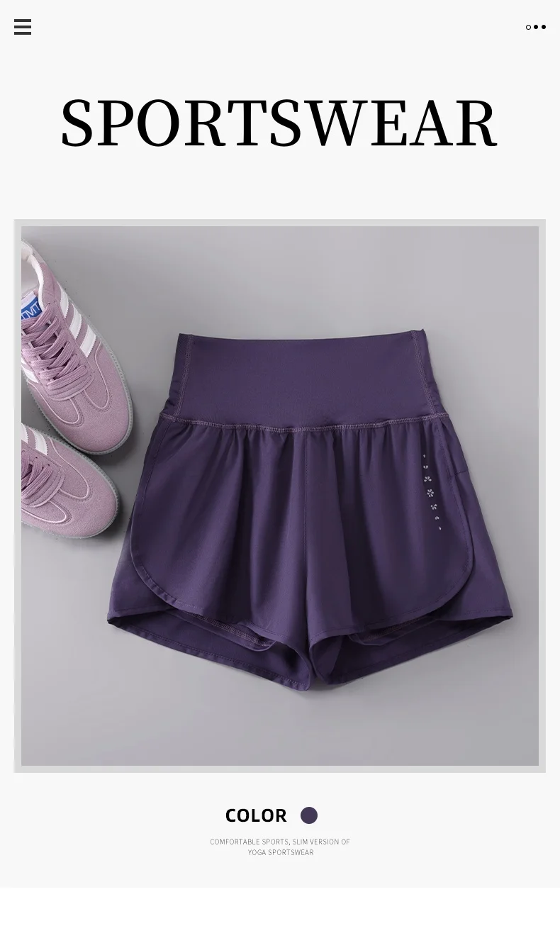 DRUR Damen-Radhose, hohe Taille, schnell trocknend, Yoga-Shorts, Damen-Sommer-Sport, kurze Hose mit Innenfutter, Fitnessstudio-Bekleidung – Detail 3