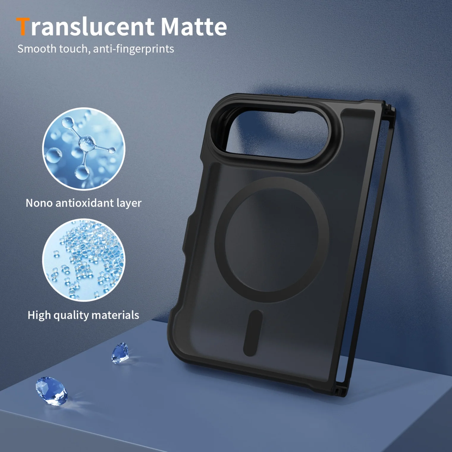 Ultra Slim Matte Magnetic Phone Case for IPhone 18 Fold Built-in Screen Protector Shockproof Full Body Protective Cover view 5
