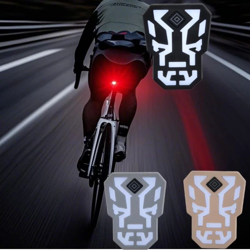

NPY Auto Brake Sensing Bicycle Tail Light -USBRechargeable, lP66 Waterproof LED WarningLight for MTB & Road Bike Night Safety