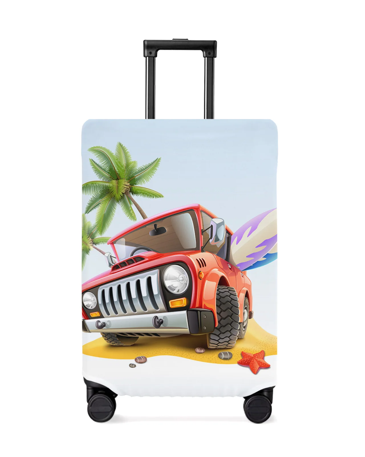 

Travel Truck Beach Surfing Camping Luggage Cover Stretch Baggage Protector Dust Cover for 18-32 Inch Travel Suitcase Case