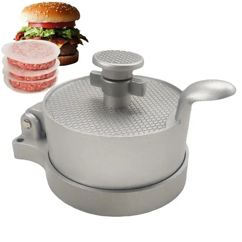 

Hamburger Press Machine Aluminum Alloy Patty Maker Heavy Duty Burger Press Pie Pressing Tool Press Machine For Kitchen Gadgets