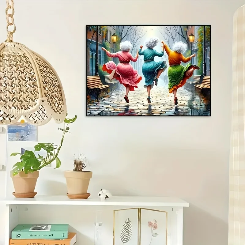 1000 Stück Happy Grandma Series Puzzle – nicht gerahmt, große Abmessungen, bunte Teile, perfekt für Familiendekoration und In