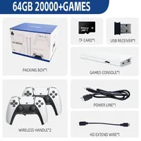 M15 Game Stick Mini TV Handheld Game Console 20000+ Retro GameWireless Gamepads Video Game 64G HD Output Two-player for PS1