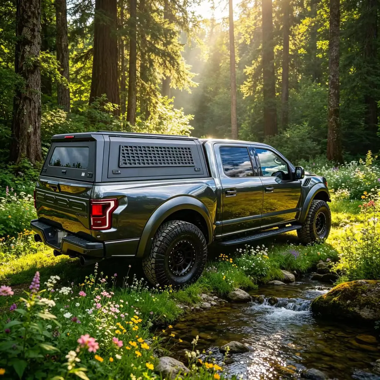 Portable Pickup Top Cover for Ford's Ranger, Reduce Car Load, Save Fuel Consumption Truck Bed Cap