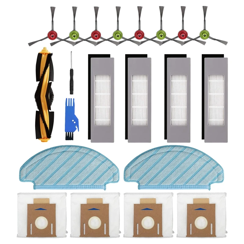 

Горячая Распродажа, 21 шт. Для Ecovacs DEEBOT OZMO T8 AIVI T8 Max T8 T9 Series N8 Pro N8 Pro + аксессуары для робота-пылесоса