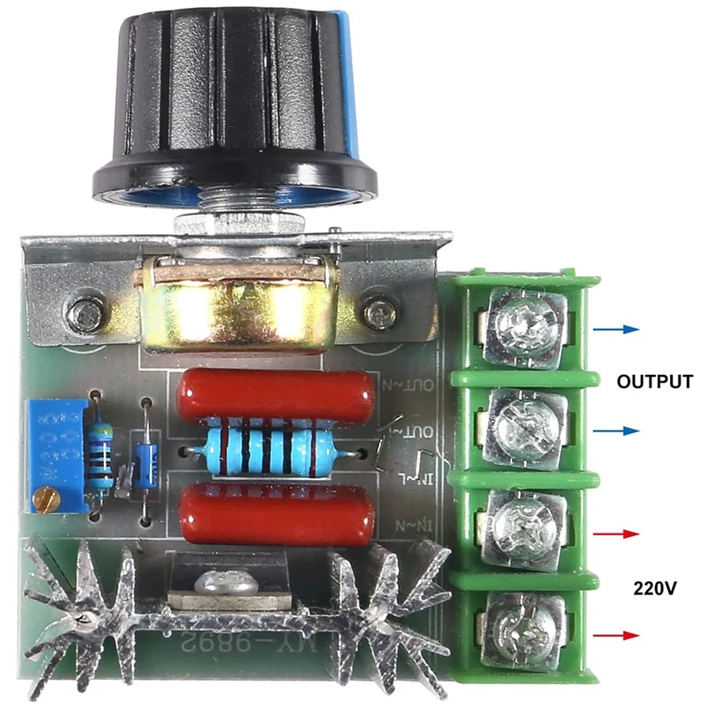 4Pcs 2000W 25A PWM Motor Speed Control Module Dimmer Speed Regulator AC 50-220V Adjustable Voltage Regulator